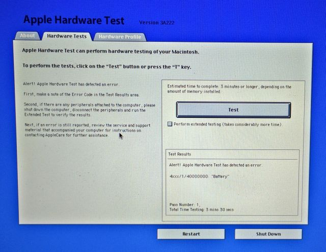 Apple Hardware test