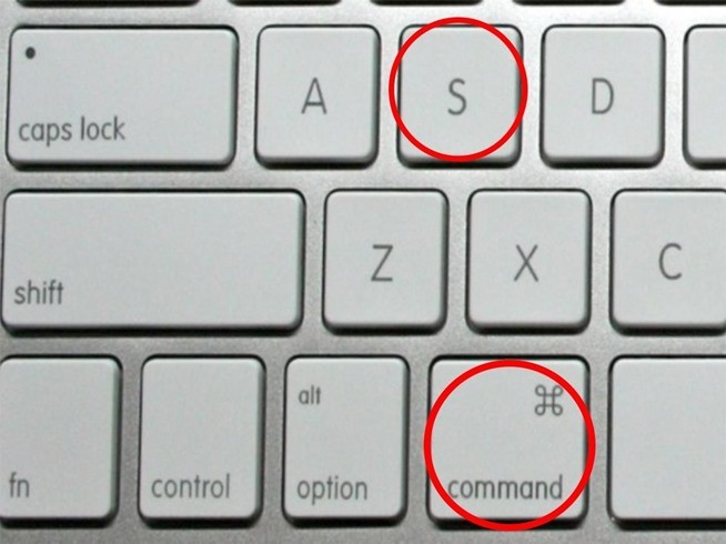 command s on a mac